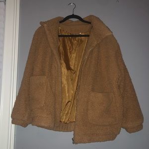 urban outfitters teddy bear jacket